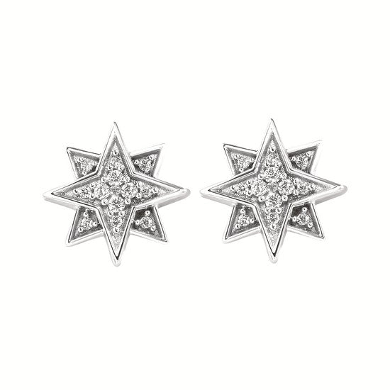 Nine Pointed Star Earrings
