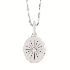 Oval Starburst Pendant