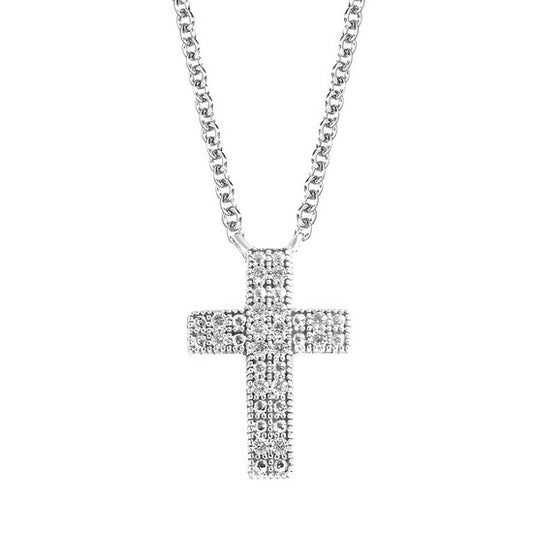 Classic Diamond Cross Pendant