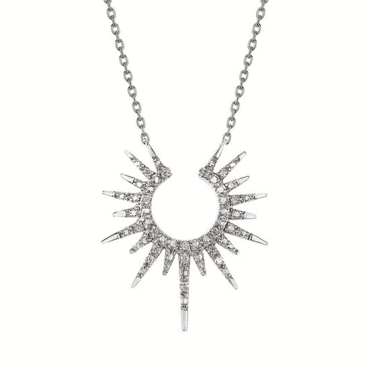 Sterling Sun Necklace