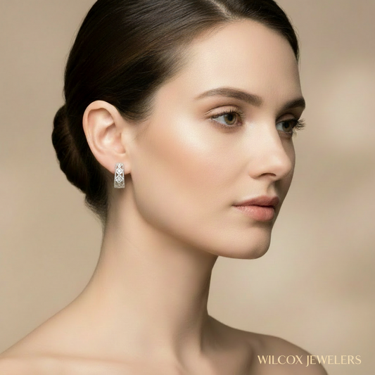 Diamond & Detail Huggies