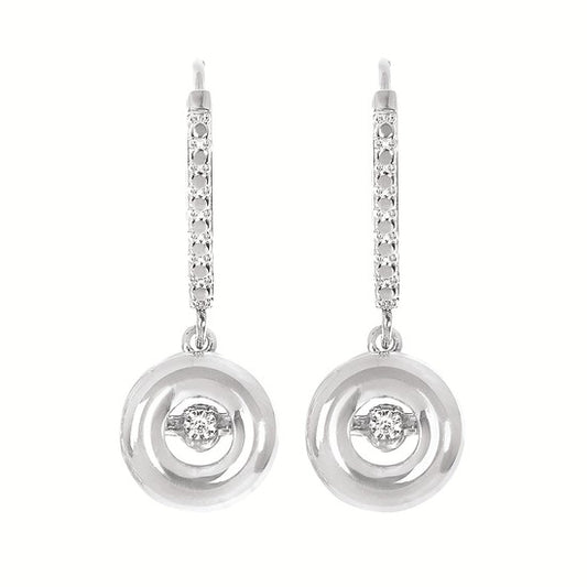 Shimmering Diamond Earrings