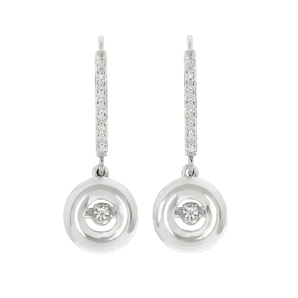 Shimmering Diamond Earrings