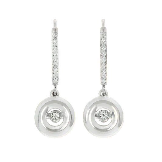 Shimmering Diamond Earrings