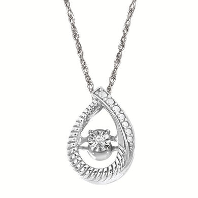 Pear Shimmering Diamond Necklace