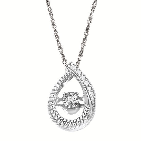 Pear Shimmering Diamond Necklace
