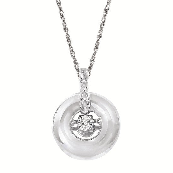 Round Shimmering Pendant