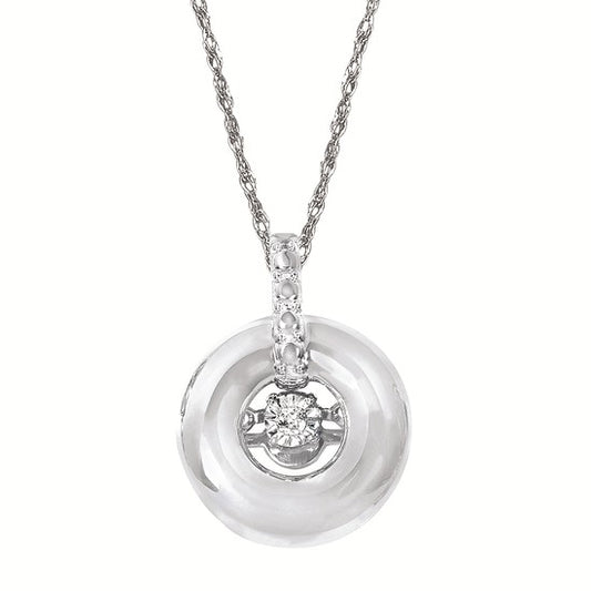 Round Shimmering Pendant