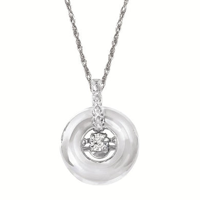 Round Shimmering Pendant