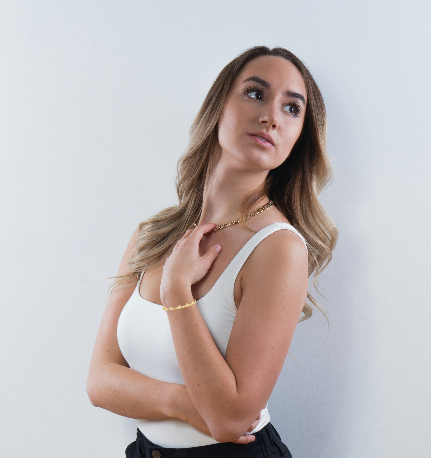 Claddagh Polished Link Bracelet