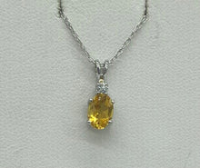 Load image into Gallery viewer, Citrine Oval Pendant