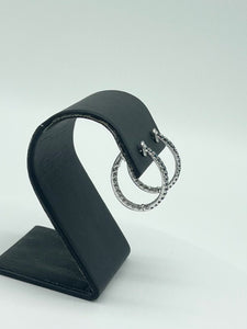 Caribbean Blue Diamond Hoops