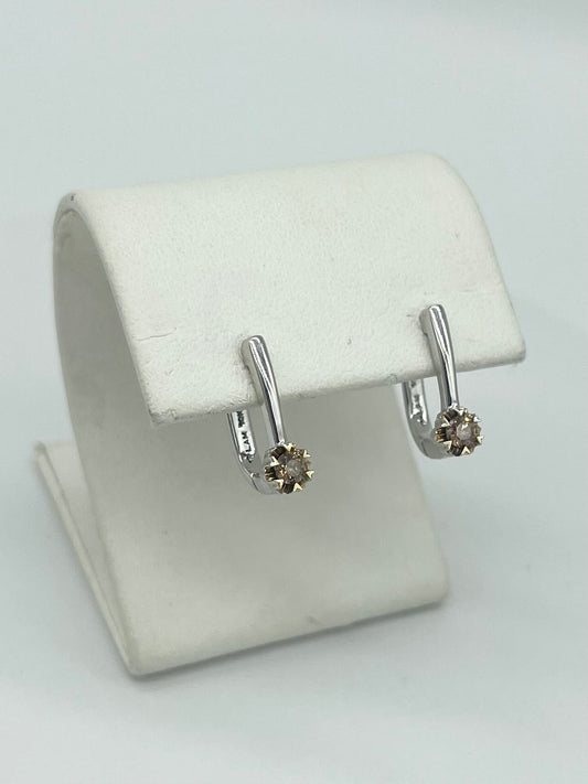 Chocolate Diamond Hoops