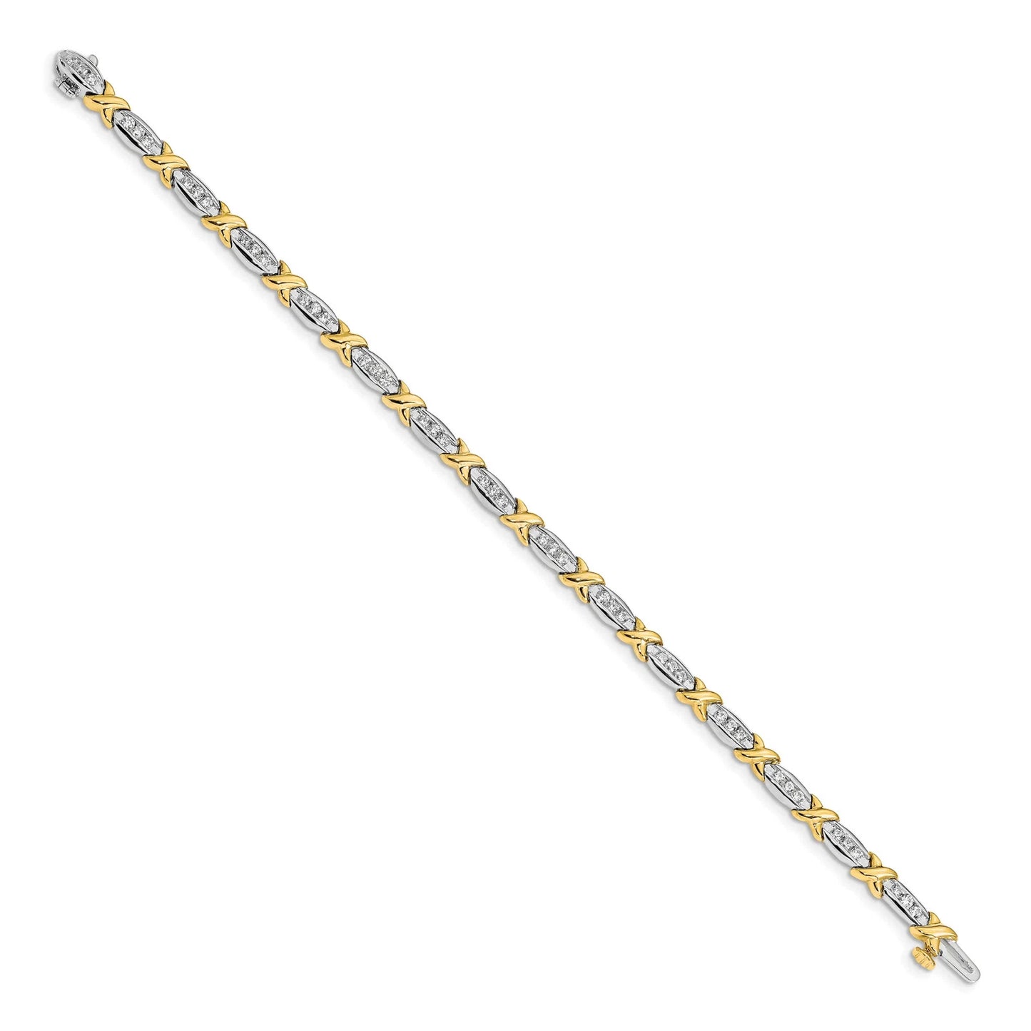 Two Tone Diamond Bracelet
