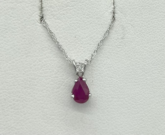 Ruby & Diamond Pendant
