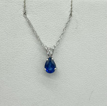 Load image into Gallery viewer, Pear Sapphire Necklace