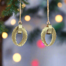 Load image into Gallery viewer, Textured Oval Earrings
