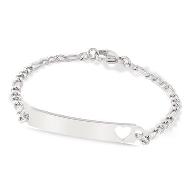 Heart Cut Out First ID Bracelet