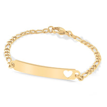 Load image into Gallery viewer, Heart Cut Out First ID Bracelet