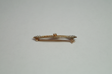 Load image into Gallery viewer, 14K Gold Seed Pearl &amp; Diamond Pin