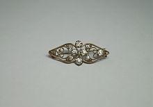 Load image into Gallery viewer, White Rhinestone Brooch