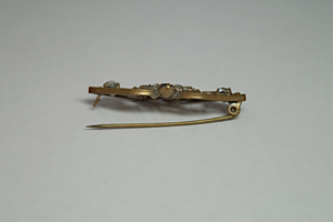 White Rhinestone Brooch