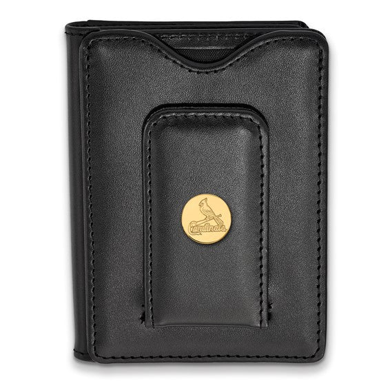 St. Louis Cardinals Black Leather Wallet – Wilcox Jewelers