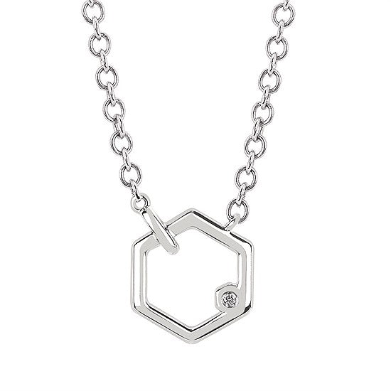 Geometric Hexagon Necklace
