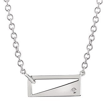 Open Rectangle Necklace