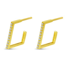 Load image into Gallery viewer, Geometric Huggie Earrings