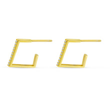 Load image into Gallery viewer, Geometric Huggie Earrings