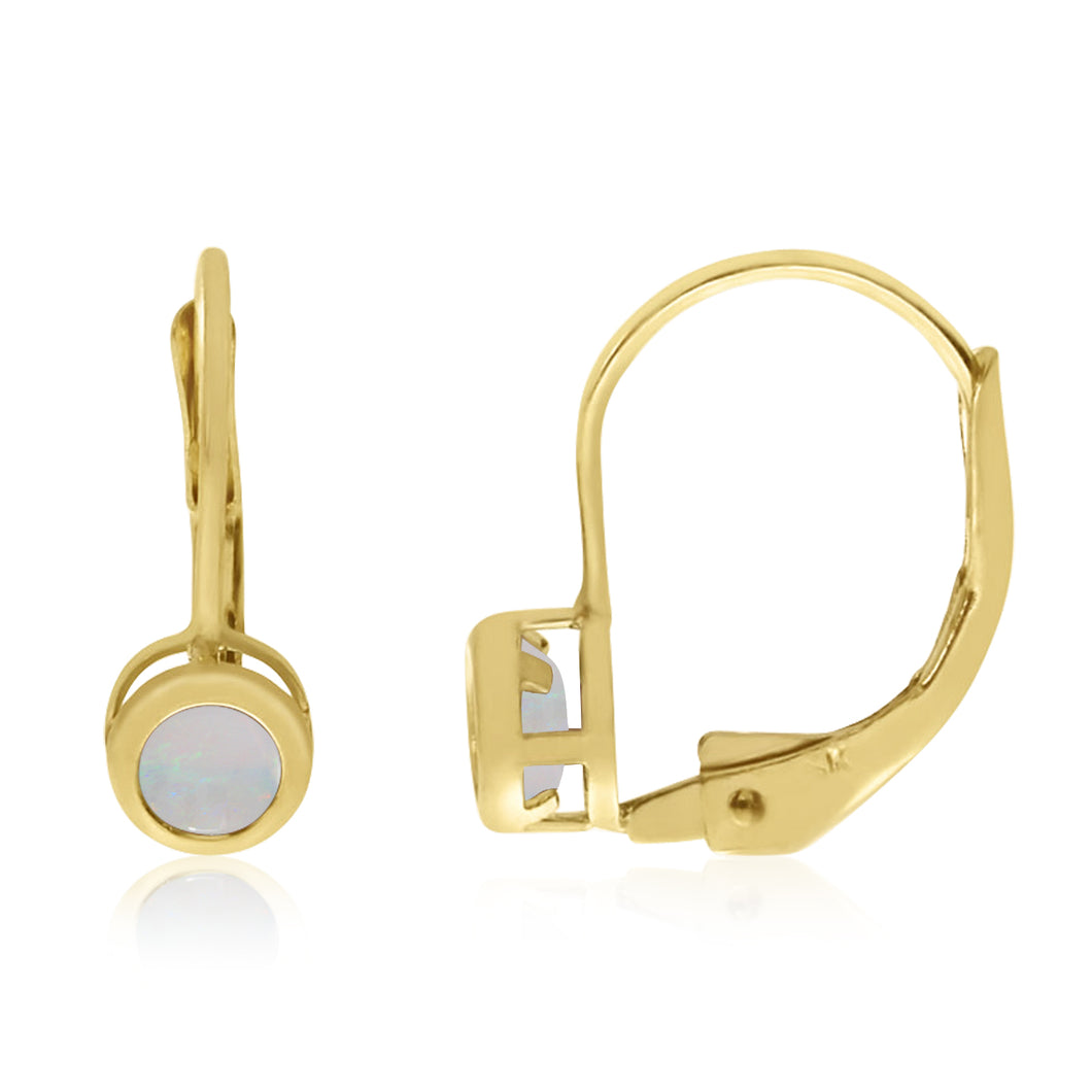 Opal Lever Earrings