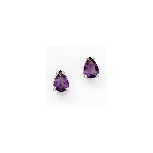 Pear Amethyst Earrings