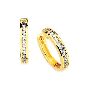 Channel Hoop Earrings