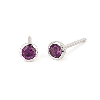Bezel Gemstone Earrings