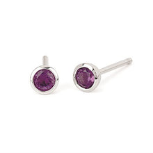Load image into Gallery viewer, Bezel Gemstone Earrings