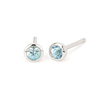 Bezel Gemstone Earrings