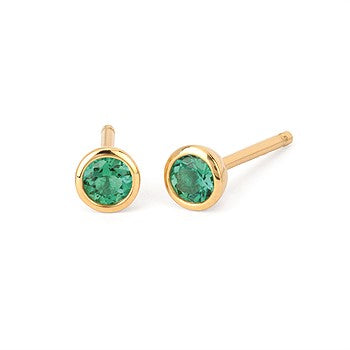 Bezel Gemstone Earrings