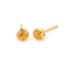 Load image into Gallery viewer, Bezel Gemstone Earrings