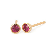 Load image into Gallery viewer, Bezel Gemstone Earrings