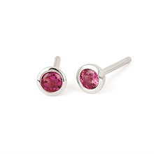 Load image into Gallery viewer, Bezel Gemstone Earrings