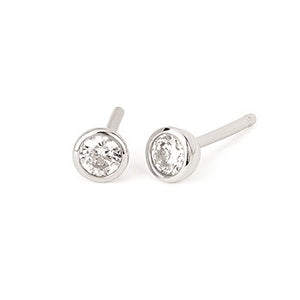 Bezel Gemstone Earrings