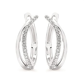 Diamond Omega Earrings