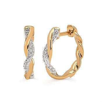 Braided Two Tone Earrings