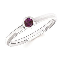 Load image into Gallery viewer, Bezel Gemstone Rings