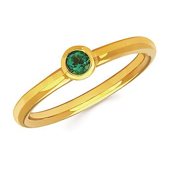 Bezel Gemstone Rings