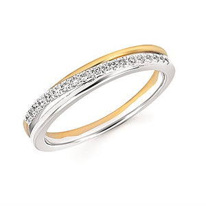 Two Tone Diamond Fashion Ring