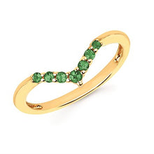 Load image into Gallery viewer, Birthstone Chevron Bands
