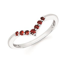 Load image into Gallery viewer, Birthstone Chevron Bands