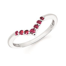 Load image into Gallery viewer, Birthstone Chevron Bands